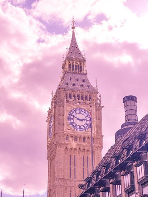 London Aesthetic Wallpaper, Pink London, Preppy Travel, London Big Ben, Aesthetic London, Wallpapers Ipad, Wall Paper Phone, London Aesthetic, Big Ben London