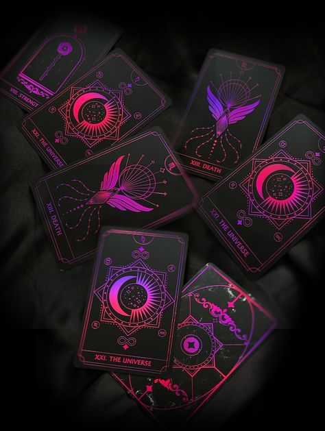 Deck Of Cards Aesthetic, Tarot Cards Decks Beautiful, Tarot Cards Aesthetic, Deck Of Many Things, Card Aesthetic, Shadow Self, Unique Tarot Decks, Tarot Card Readings, Game Card Design