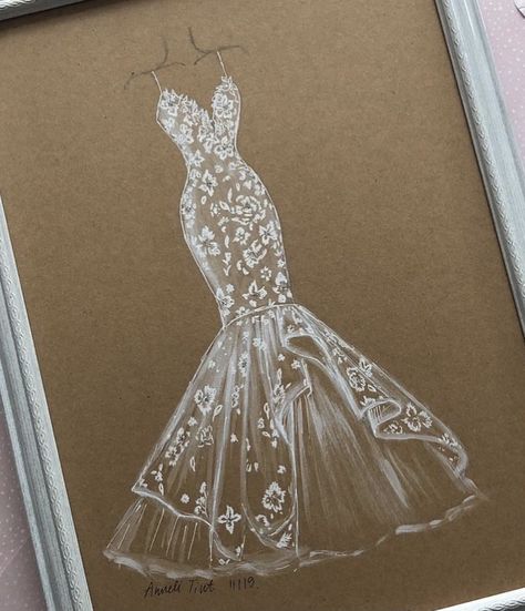 Wedding Dress Drawings, Fairy Gown, Wedding Dress Illustrations, Fashion Model Sketch, Wedding Dress Sketches, Fashion Illustration Tutorial, Fashion Illustration Collage, Fashion Design Books, Fashion Figure Drawing