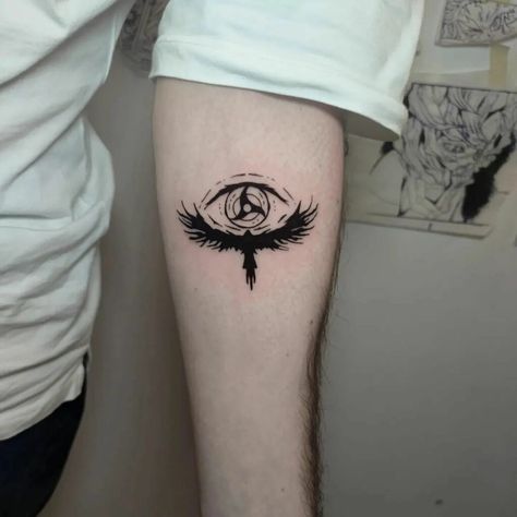 Sharingan Tattoo Itachi Sharingan Tattoo, Sharingan Tattoo, Uchiha Tattoo, Kakashi Sharingan, Anime Ideas, Manga Tattoo, Aries Tattoo, Naruto Tattoo, Moon Tattoo Designs