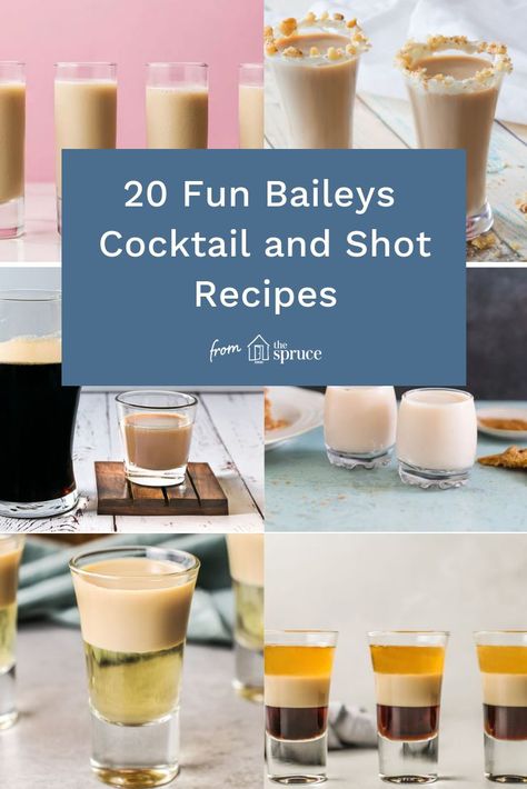 Baileys Shots Recipes, Creamy Shots Alcohol, Baileys Shot Recipes, Bailey's Cocktails, Drinks With Baileys Irish Cream, Cocktails With Baileys, Baileys Shots, Bailey's Recipes, Bailey Shots