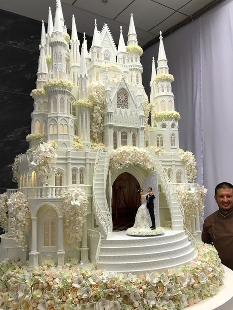 Amazing Wedding Cakes, Wedding Cake, Wedding Cakes, Castle, Cake, Flowers, White