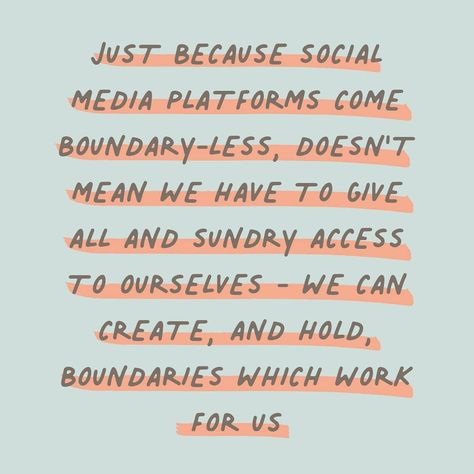 Social Media Boundaries, Group Ideas, Communication Art, Media Management, You Matter, Reminder Quotes, Mental Wellness, Change Me, Social Media Manager