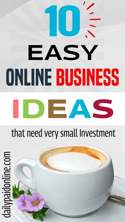 Small Business Ideas Online, Business Ideas Online, Business Ideas For Students, Easy Small Business Ideas, Extra Income Ideas, Investing Ideas, Startup Ideas, Home Business Ideas, Online Business Tips