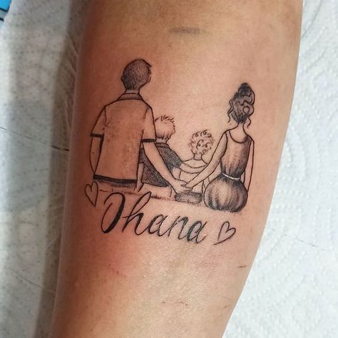 101+ Ohana Tattoo Designs You Will Love! - Outsons Family Of Four Tattoo Ideas, Tattoo Set Love, Nadine Tattoo, Family Tattoo Design, Bartender Tattoo, Good Family Tattoo, Swing Tattoo, Family Tattoo Ideas, Cozy Movie Night