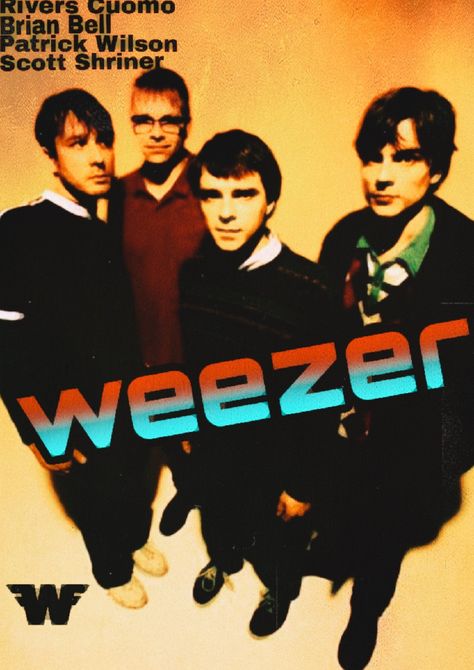 Weezer poster made by me !! Weezer Poster, College Wall Prints, Posters In Room, Cd Burning, Mellow Songs, Poster Wall Ideas, Grunge Room Ideas, Now Drawing, Maximalist Room