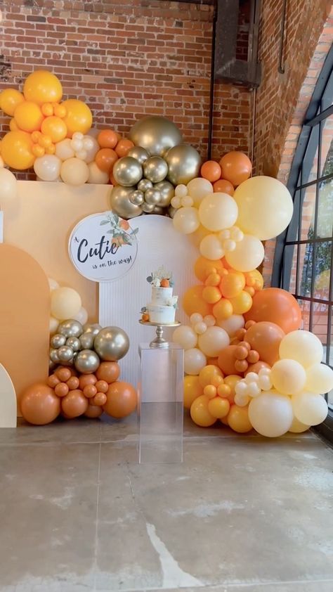 Orange Themed Party, Modern Event Decor, Cutie Orange, Birthday Concept, Tiger Birthday Party, Decor Balloons, Orange Theme, Orange Birthday, Tiger Birthday