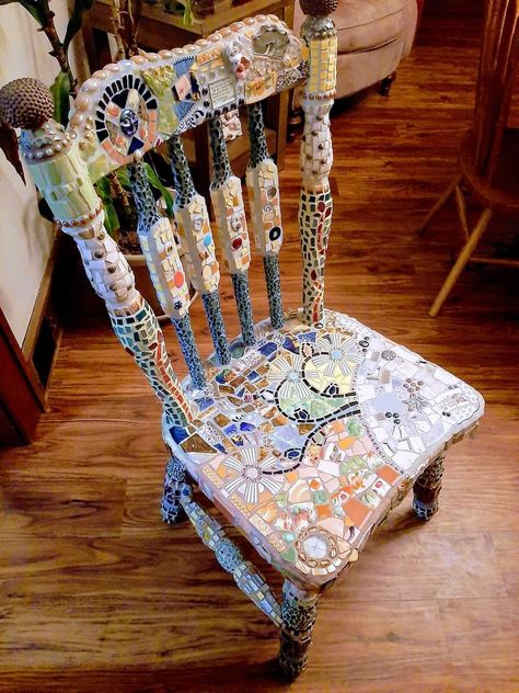 Painted Chairs, Mosaic, Dining Chairs, Furniture, Home Decor, Home Décor