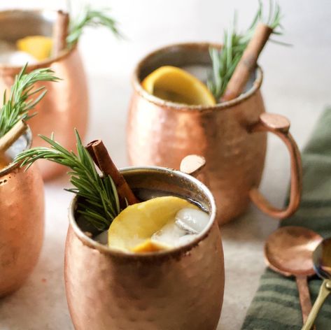 Spicy Fireball Cocktail Moscow Mule Recipe You'll Love - Brit + Co Fireball Mule, Mule Drink Recipes, Fireball Cocktails, Fireball Recipes, Mule Drink, Hot Toddies Recipe, Moscow Mule Cocktail, Moscow Mule Recipe, Best Drink