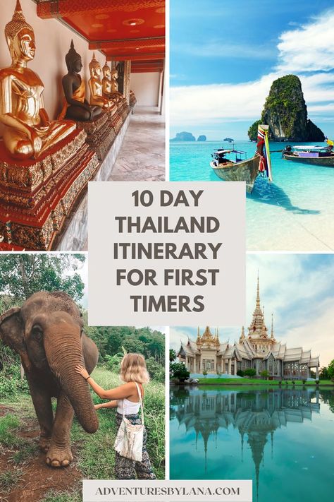 Thailand Itinerary 2 Weeks, Thailand Travel Itinerary, 10 Days In Thailand, 2 Weeks In Thailand, Thailand Guide, Magical Island, Trip To Thailand, Thailand Honeymoon, Thailand Itinerary