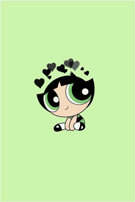 Powerpuff Girl, The Powerpuff, Cartoon Character, Nickelodeon, Blossom, Bubbles, Tv, Green