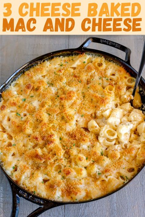 3 Cheese Mac And Cheese Recipe, Three Cheese Mac And Cheese Recipe, Gruyere Mac And Cheese, Skillet Mac And Cheese, Best Mac N Cheese Recipe, Baked Mac And Cheese Recipe, Bake Mac And Cheese, Best Macaroni And Cheese, Cheesy Mac And Cheese