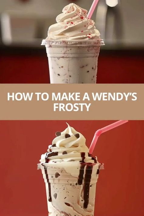 This homemade version of the classic Wendy's Frosty captures the creamy, chocolatey goodness of the original while offering a lighter, low-calorie alternative. Perfect for satisfying a sweet tooth or sharing with friends, this easy recipe requires just a few simple ingredients and a blender. How To Make Wendy’s Frosty’s, Wendy’s Frosty, Homemade Wendy's Frosty Recipe, Low Cal Drinks, Wendys Frosty Recipe, Wendy's Frosty, Wendys Frosty, Frosty Recipe, Ice Milk