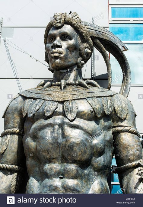 Shaka Zulu restaurant statue. Camden, London Stock Photo ... Shaka Zulu, Rorke's Drift, Camden London, Leg Sleeve Tattoo, Leg Sleeves, Zulu, Sleeve Tattoos, Buddha Statue, Greek Statue