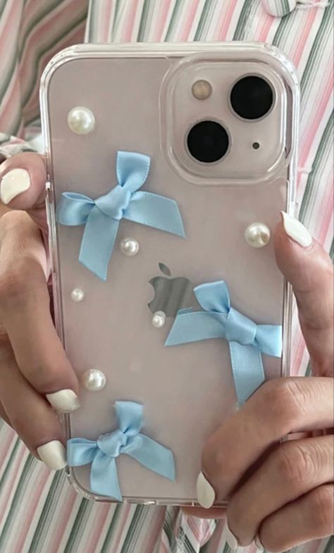 Cute 3D Pearl Ribbon Bow Soft Transparent Phone Case For iPhone 14 13 12 11 Pro Max X XR 7 8 Iphone 13 Cover Ideas, Diy Bow Phone Case, Ideas For Transparent Phone Cases, Bow Iphone Case, Ribbon Phone Case, Transparent Phone Case Ideas, Diy Phone Case Ideas, Mobile Case Diy, Pearl Phone Case