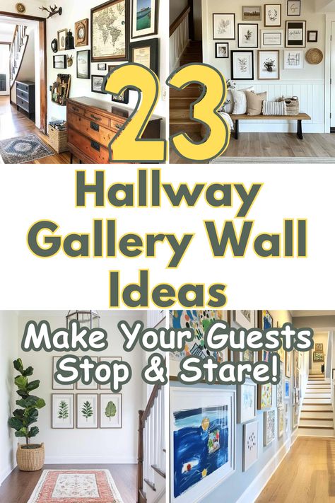 Your hallway doesn’t have to be boring—turn it into a stunning gallery wall that reflects your style! From black-and-white photography to travel memories, these hallway gallery wall ideas will inspire you to create a space that feels unique and inviting. Discover creative ways to make your hallway a masterpiece!
#GalleryWall Hallway Gallery Wall Ideas, Hallway Gallery Wall, Hallway Gallery, Gallery Wall Ideas, Stop Staring, Travel Memories, Wall Ideas, Black And White Photography, White Photography