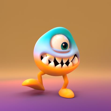 Monsters and Creatures 3. on Behance 3d Monster, 3d Karakter, 3d Isometric, Art Character Design, Simple Character, 3d Concept, Cute Monsters, 2d Art, Cartoon Character Design