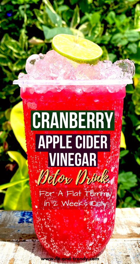 Miracle Cranberry Detox Drink For Rapid Weight Loss Drink #flatbellydrinks #weightlossrecipes #fatburningdrinks #healthyrecipes Cranberry Detox, Flat Tummy Drink, Fitness Diet Plan, Stomach Diet, Weight Loose Tips For Women, Flat Stomach Diet, Apple Cider Vinegar Detox Drink, Best Diet Pills, Weight Drinks