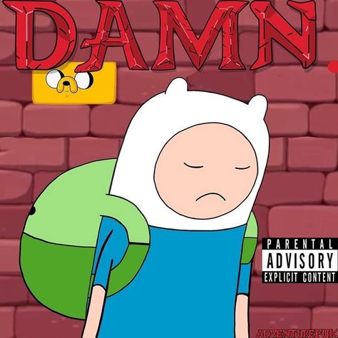 Adventure Time Funny, Good Kid Maad City, Adveture Time, Rap Album Covers, Album Artwork Cover Art, Adventure Time Wallpaper, Cool Album Covers, Rapper Art, Time Cartoon