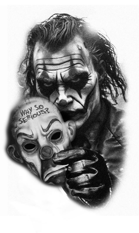 Joker Tattoo Chest, Joker Two Face Tattoo, Joker Mask Tattoo, The Joker Tattoo Ideas, Joker Tattoo Sketch, Joker Tattoo Ideas For Men, The Joker Tattoo, Why So Serious Tattoo, Joker Face Tattoo