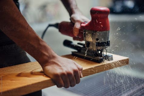 Carpenter Aesthetic Wood, Woodworking Aesthetic, Carpenter Aesthetic, Electric Jigsaw, Dad Aesthetic, Carpenter Work, Machine Photo, Brand Photography Inspiration, Calendar Girls