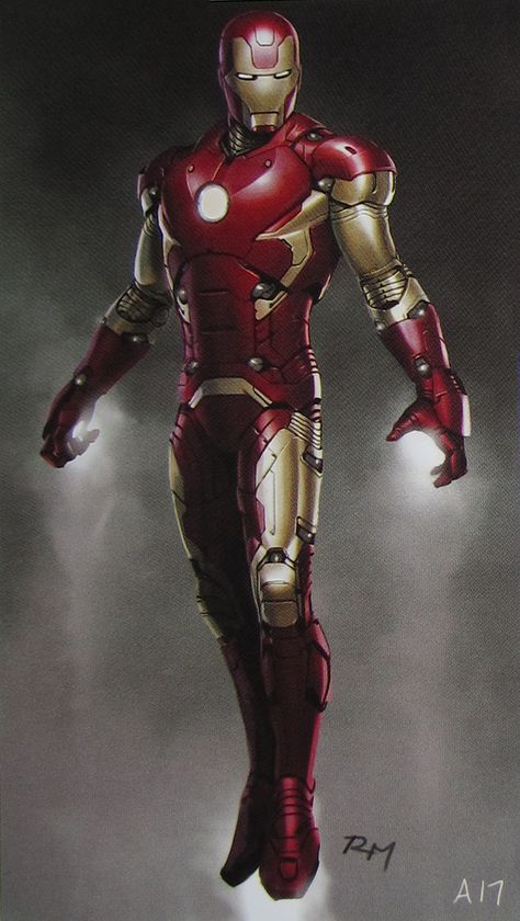 Iron Man 3 concept by Ryan Meinerding Ryan Meinerding, Ryan Meinerding Art, Ultimate Iron Man, Iron Man Redesign, Iron Man Concept Art, Real Iron Man, Iron Men 1, Ironman Costume, Iron Man 2008