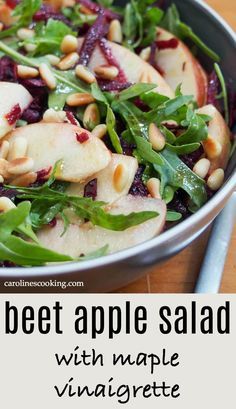 Beet Apple Salad, Salad With Maple Vinaigrette, Week Meals, Maple Vinaigrette, Salad Vegetarian, Jar Salads, Beet Salad Recipes, Apple Salad Recipes, Salads Recipes