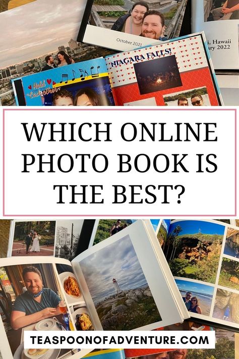 Which online photo book service is best? Comparing travel books I've made with Shutterfly, Mixbook, Vistaprint, Artifact Uprising and more! #photoalbum #travel #photos #photography #album #shutterfly #mixbook #vistaprint #review #photobook Organisation, Photo Album App, Blurb Photo Book, Best Photo Albums, Shutterfly Photo Book, Best Photo Books, Make A Photo Book, Photo Book Inspiration, Mini Photo Books