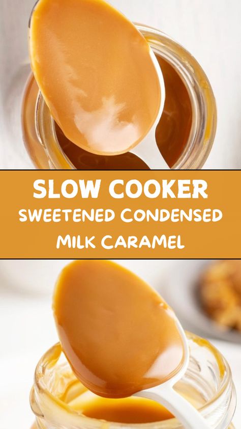 Slow Cooker Sweetened Condensed Milk Caramel Homemade Caramel Sauce From Sweetened Condensed Milk, Healthy Sweetened Condensed Milk, Sweetened Condensed Milk Recipes Caramel, Condensed Milk To Caramel, Sweetened Condensed Milk Caramel Crock Pot, Sweetened Condensed Milk Caramel Quick, How To Make Caramel Sauce Easy, Sweetened Condensed Milk Drink Recipes, Sweetened Condensed Milk Caramel Stove Top