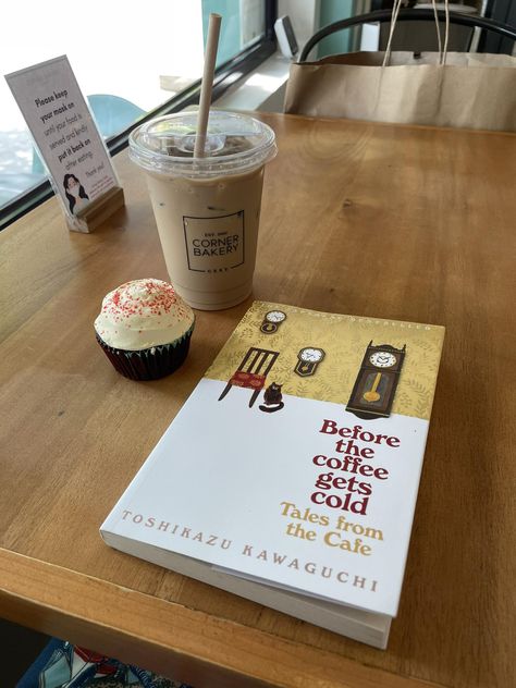 Before The Coffee Gets Cold Tales From The Cafe, Before The Coffee Gets Cold Aesthetic, Coffee Bar Quotes, Tales From The Cafe, Romanticizing Reading, Spring Coffee Bar, Toshikazu Kawaguchi, Before The Coffee Gets Cold, Law Life