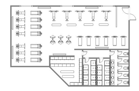 A free customizable gym design floor plan template is provided to download and print. Quickly get a head-start when creating your own gym design floor plan. Gym And Spa Floor Plan, Gym Floor Plan Layout, Small Gym Floor Plan, Gym Layout Design Floor Plans, Restaurant Plan Layout With Dimensions, Small Gym Layout, Gym Design Plan, Gym Plan Architecture, Gym Design Architecture