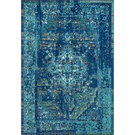 Bungalow Rose Oriental Blue Area Rug & Reviews | Wayfair Moody Mcm, Nuloom Rugs, Medallion Area Rug, Business Space, Turkey Design, Persian Area Rug, Carpet Cleaner, Floor Covering, Waist Cincher