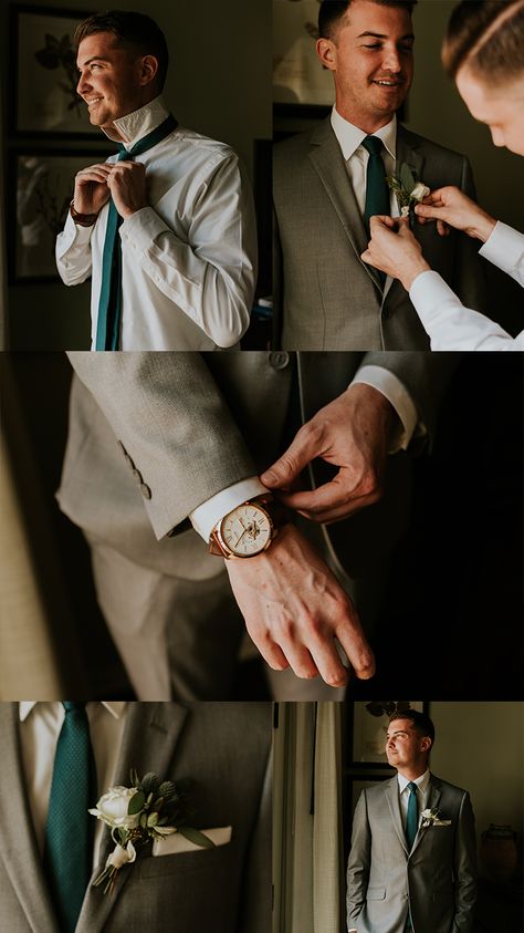 Prep Wedding Photos, Closeup Wedding Photography, Groom Wedding Prep Photos, Grooms Men Photoshoot Ideas, Men’s Wedding Photos, Wedding Photo Filters, Couple Wedding Shoot Poses, Wedding Photo Ideas For Groom, Groom Wedding Shoot