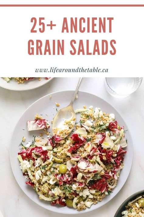 Harvest Menu, Ancient Grains Salad, Grain Salad Recipes, Buckwheat Salad, Grain Salad, Salad Ideas, Ancient Grains, Recipe Roundup, Easy Weeknight Dinners