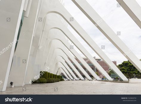 Exterior Walkway, Rangsit University, Thailand September, September 19, Beautiful Architecture, Art Fashion, Walkway, Graphic Design Art, Ganesha