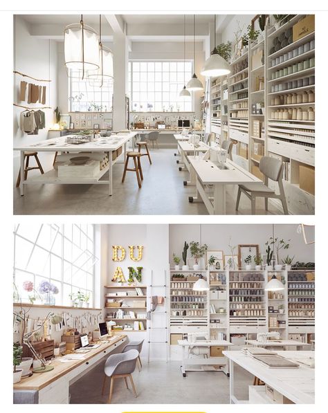 Sewing Studio Space, Affordable Renovations, Minimal Workspace, Design Studio Workspace, Design Studio Office, Sewing Room Inspiration, Cool Office Space, Fashion Designer Studio, Art Studio Room