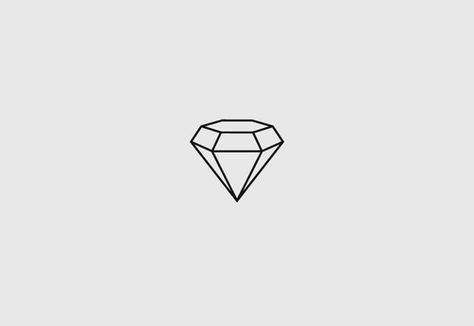 Tattoo Diamond, Ruby Tattoo, Tattoo Music, Gem Tattoo, Petit Tattoo, Diamond Icon, Ring Finger Tattoos, Diamond Tattoos, Diamond Drawing