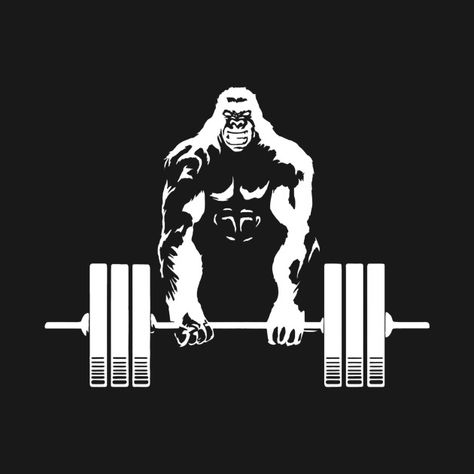 Check out this awesome 'Weightlifting+Gym+angry+gorilla+shirt+-+Fitness+gorilla+tee' design on @TeePublic! Gorilla Weightlifting, Logo Crossfit, Bodybuilding Art, Gorilla Gym, Angry Gorilla, Gorilla Art, Gorillas Art, Best Wife Ever, Best Wife