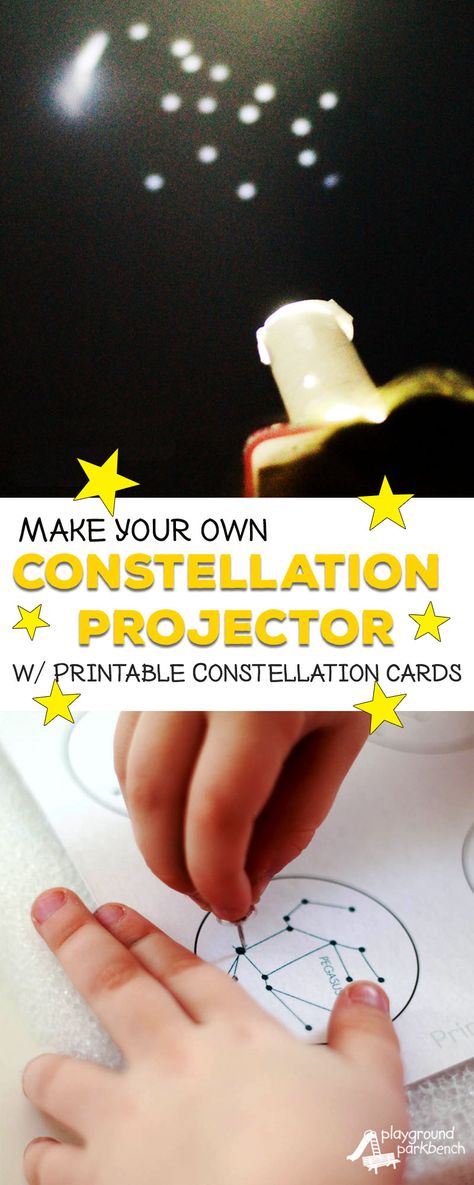 DIY Constellation Projector Constellation Project, Diy Constellation, Preschool Steam, Stem Kids, Kids Stem Activities, Space Activities For Kids, Turn Your Phone, Kid Science, Sistem Solar