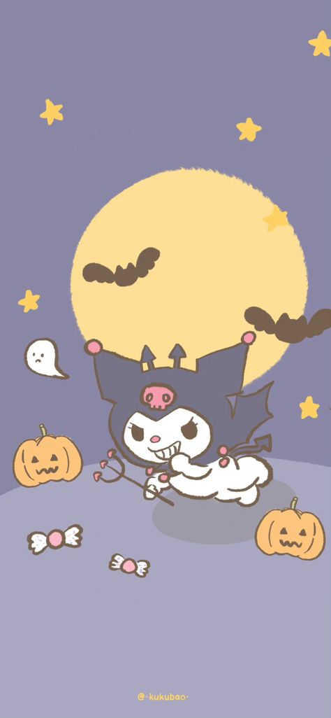 Spooky Sanrio Wallpaper, Kuromi Wallpaper Halloween, Sanrio Wallpaper Halloween, Kuromi Halloween Wallpaper, Sanrio Halloween Wallpaper, Spooky Sanrio, Kuromi Halloween, Halloween Sanrio, Hello Kitty Halloween Wallpaper