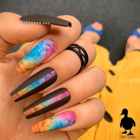 Marble Nails Coffin, Nails Gorgeous, Nail White, Nails Styles, Nail Hacks, Colors Nails, Nails Colorful, Coffin Nails Matte, Nails Sparkle