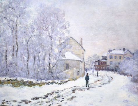 #picture the urban landscape Claude Monet Snow at Argenteuil #2K #wallpaper #hdwallpaper #desktop Magi Puig, Edward Seago, Artist Monet, Alfred Sisley, Lockscreen Iphone, Istoria Artei, Claude Monet Paintings, Monet Art, Painting Snow