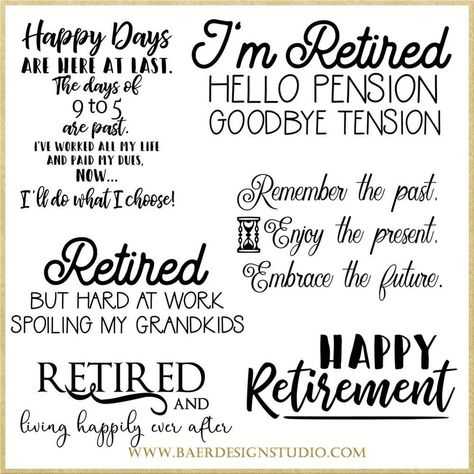 Retirement Quotes Retirement Word Art Digital Quotes | Etsy Pension Quotes, Retirement Quotes Inspirational, Bible Verses About Perseverance, Happy Retirement Quotes, Retirement Cards Handmade, Digital Quotes, Retirement Messages, Retirement Quotes Funny, Png Quotes