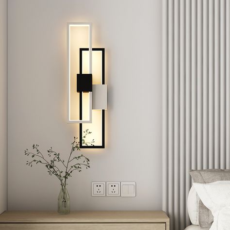 Hal Decor, Black Wall Lamps, Indoor Wall Sconces, Hall Decor, Led Wall Lamp, Led Wall Lights, Wall Light Fixtures, Wall Mounted Light, Led Wall