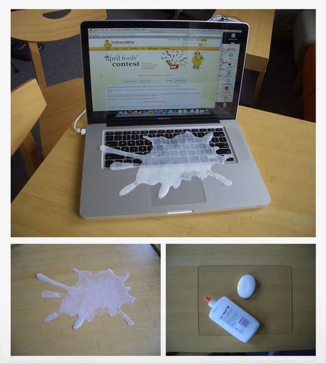 Terrify your coworkers with a fake milk splatter. | 19 April Fool's Day Pranks You Can Easily Make Yourself Best April Fools Pranks, Funny April Fools Pranks, Pranks To Pull, Harmless Pranks, Best April Fools, April Fool's Prank, Office Pranks, Pranks For Kids, Senior Pranks