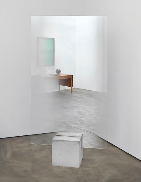 Artist Residence, Studio Olafur Eliasson, Mirror Installation, Olafur Eliasson, Empty Room, In The Corner, Sculpture Installation, Mirror Art, Mirror Designs