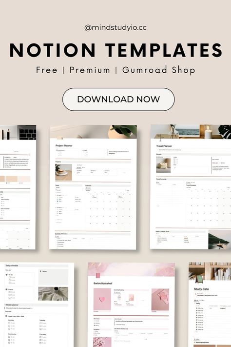 Pink Notion, Study Planner Printable Free, Student Daily Planner, Template Study, Notion Inspiration, Study Planner Free, Free Notion Templates, Organization Templates, Notion Ideas