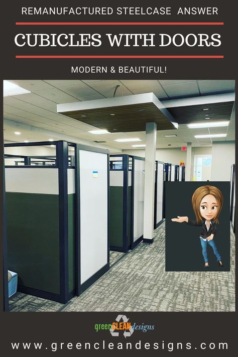 cubicles with sliding doors Cubicle Sliding Door, Privacy Cubicle Ideas, Cubicle Door Ideas, Cubicle Privacy Ideas, Cubicle Privacy, Modern Cubicle, Diy Cubicle, Modern Office Cubicle, Office Cubicle Design