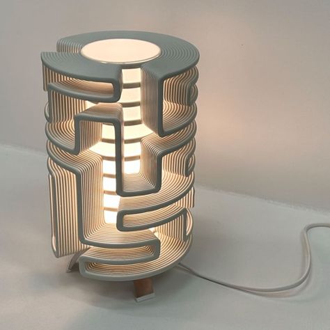 Maze Lamp Pretty Lamps, Grasshopper Rhino, Useful 3d Prints, Stainless Steel Lamps, Drukarka 3d, 3d Printing Art, Soft Minimalism, 3d Lamp, 3d Printed Objects