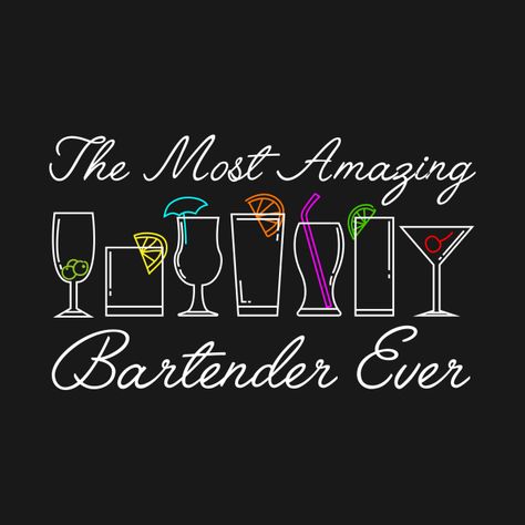 Bartender Gifts, Bar Shirt, Drinks Design, Cricut Craft Room, Work Humor, Mixology, Personalized Shirts, Kids Magnets, Phone Case Stickers